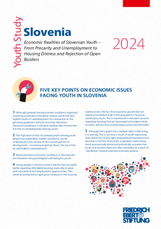 Youth study Slovenia 2024: Economic realities of Slovenian youth